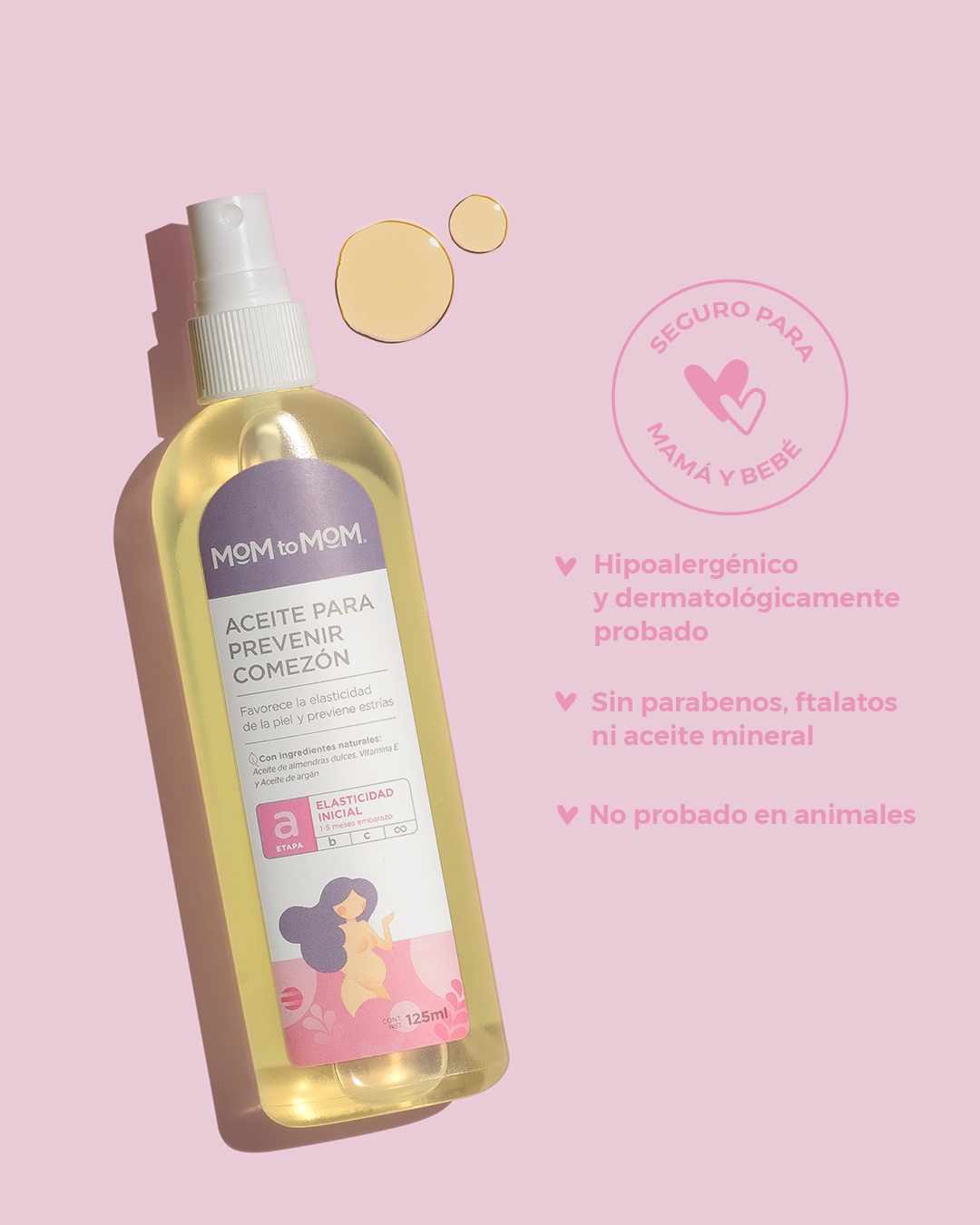Aceite para Prevenir la Comezón MOM to MOM ETAPA a