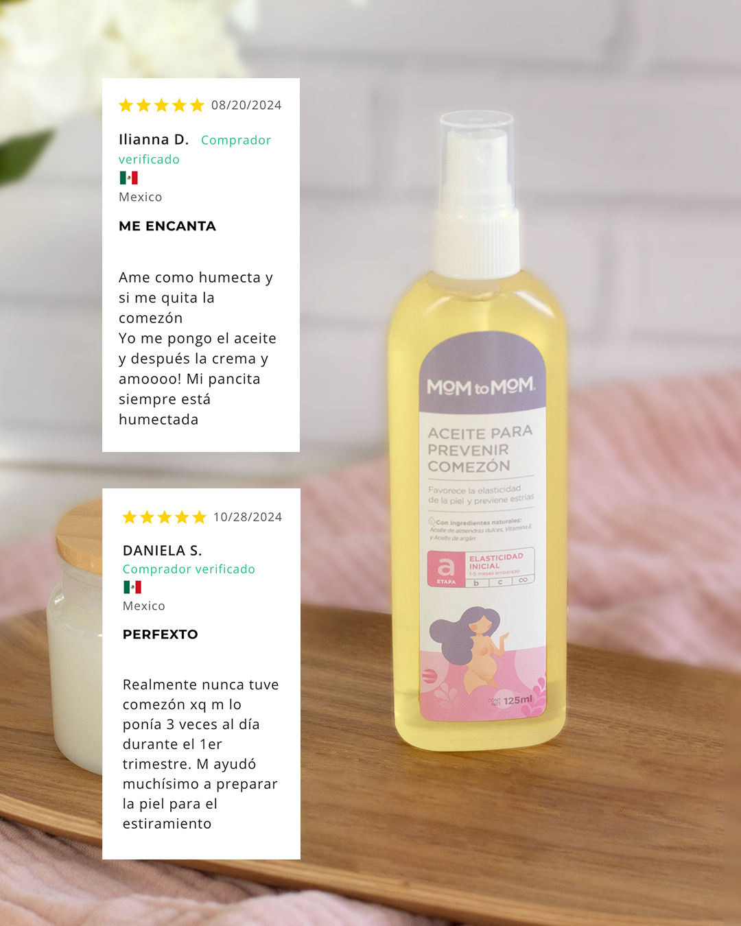 Aceite para Prevenir la Comezón MOM to MOM ETAPA a