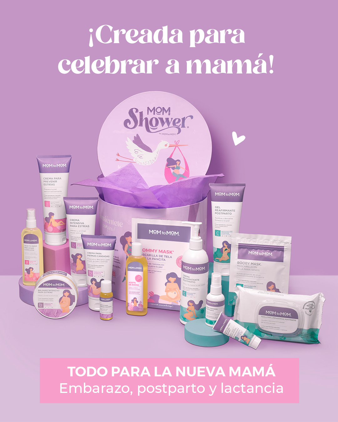 MOM SHOWER GIFT BOX Todo para la Nueva Mamá