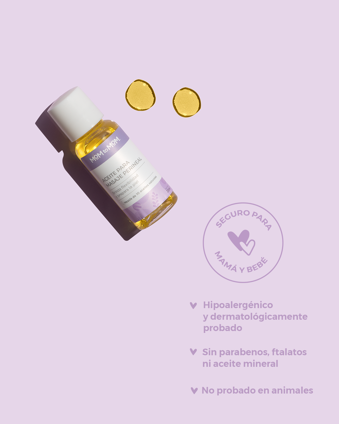 Aceite para Masaje Perineal MOM to MOM ® Etapa b