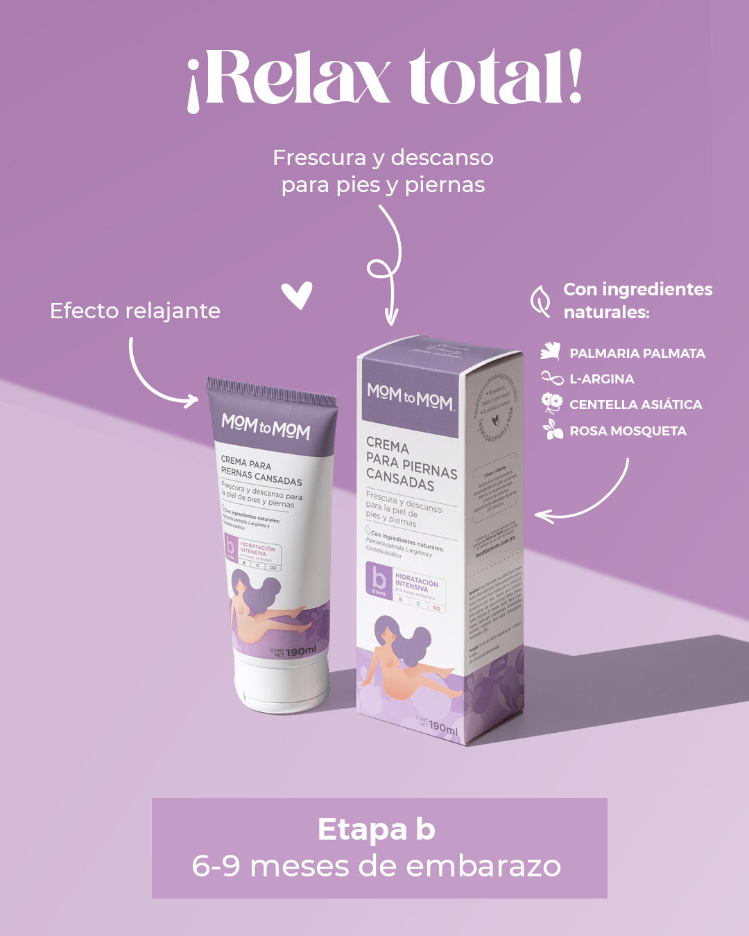 Crema para Piernas Cansadas MOM to MOM ® ETAPA b