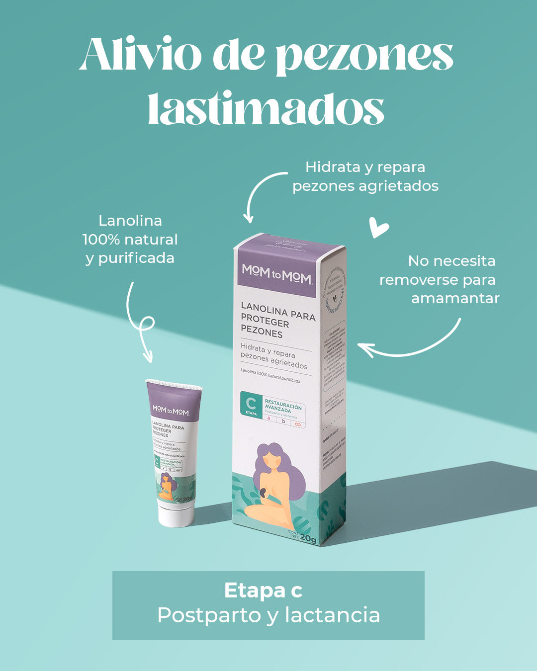 Lanolina para Proteger Pezones MOM to MOM ETAPA c