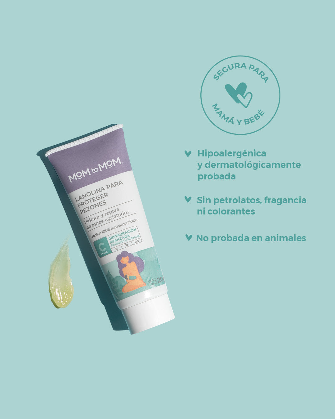 Lanolina para Proteger Pezones MOM to MOM ETAPA c