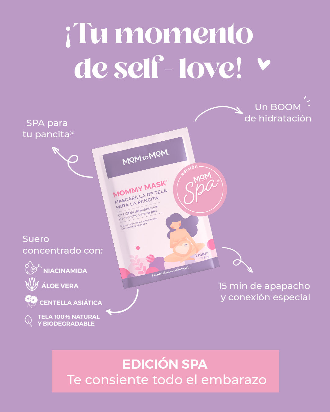 MOMMY MASK Mascarilla en tela para la pancita