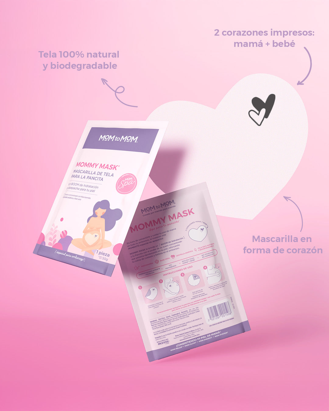 MOMMY MASK Mascarilla en tela para la pancita