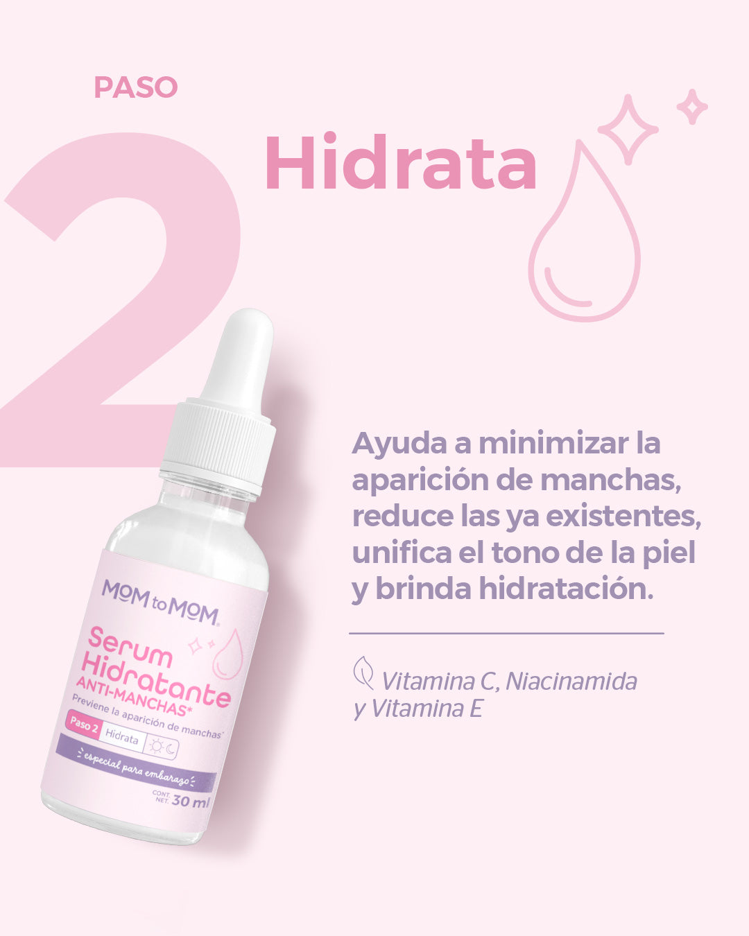 SERUM HIDRATANTE ANTIMANCHAS –Paso 2/4