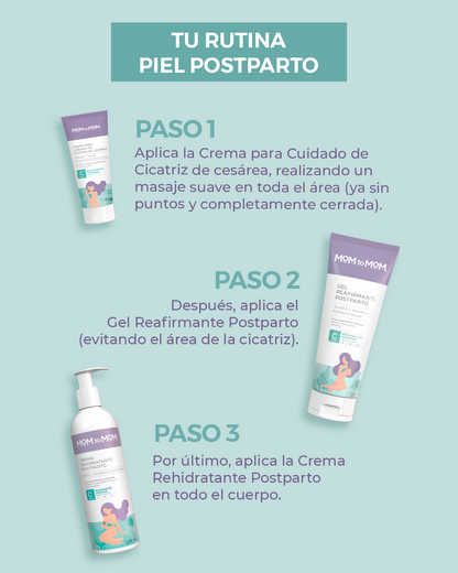 CREMA PARA CUIDADO DE CICATRIZ DE CESÁREA MOM TO MOM ETAPA C