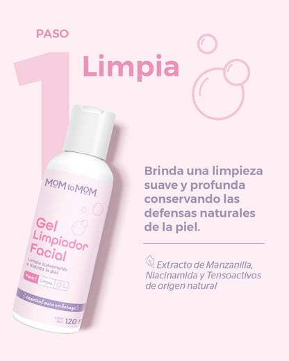 GEL LIMPIADOR FACIAL –  Paso 1/4