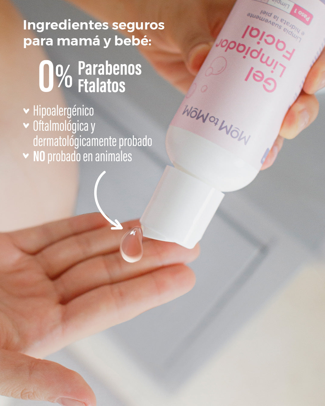 GEL LIMPIADOR FACIAL –  Paso 1/4