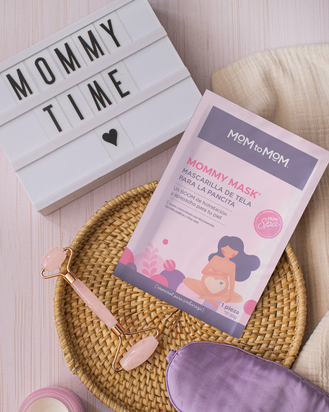 MOMMY MASK Mascarilla en tela para la pancita
